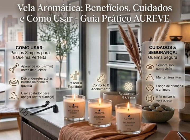 Vela aromática: benefícios, cuidados e como usar